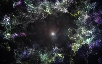 Stock Video Flying Towards A Rising Star In Space For PC