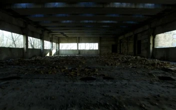 Stock Video Flying Through An Abandoned Place For PC