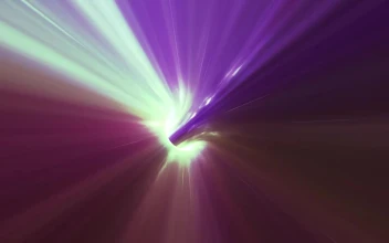 Stock Video Flying Through A Luminous Wormhole At Light Speed For PC