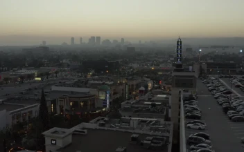 Stock Video Flying Over La City During A Cold Sunrise For PC