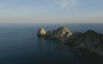 Stock Video Flying Over An Archipelago Near A Coast For PC
