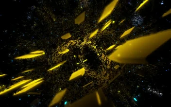 Stock Video Flying Between Yellow Rectangles D Animation For PC