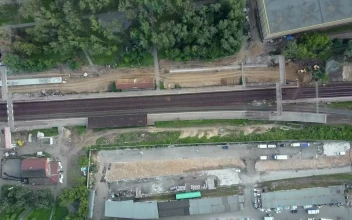 Stock Video Flying Above An Old Railway For PC
