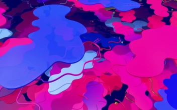 Stock Video Flying Above Abstract Colorful Clouds In D For PC
