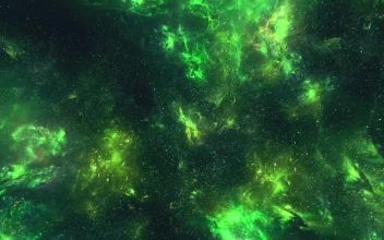 Stock Video Fluorescent Nebulae Floating In Space For PC