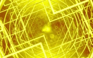 Stock Video Floating Rotating Golden Frames For PC