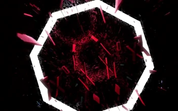 Stock Video Floating Red Cyberpunk World For PC