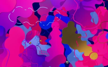 Stock Video Floating Colored Cloud Shaped Surfaces For PC