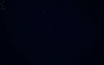Stock Video Flashing Fireworks In The Night Sky For PC