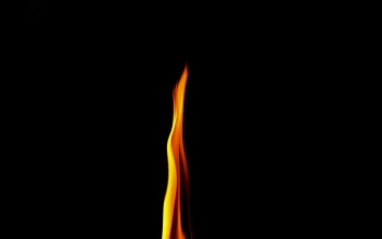 Stock Video Flame Burning Against A Dark Background For PC