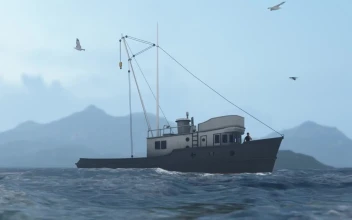 Stock Video Fishing Boat In The Sea D Animation For PC