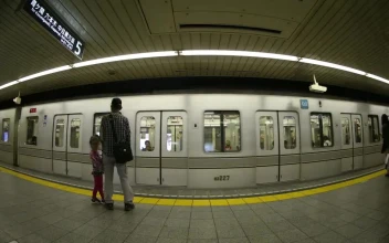 Stock Video Fisheye Lens Shot Of The Subway Arriving For PC