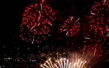 Stock Video Fireworks Illuminate The Sky With A Colorful Explosion For PC