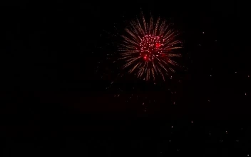 Stock Video Fireworks Flashing In The Dark For PC