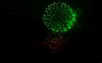 Stock Video Fireworks Flashing Colors In The Night Sky For PC