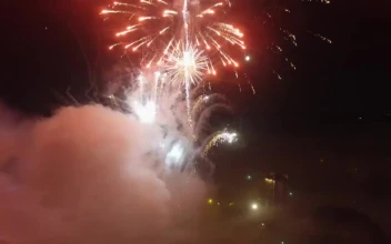 Stock Video Firework Display Late At Night For PC