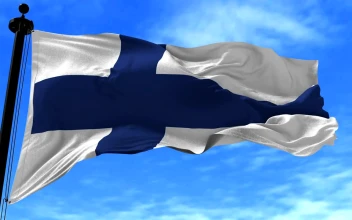 Stock Video Finland Flag Waving Gently In The Wind For PC