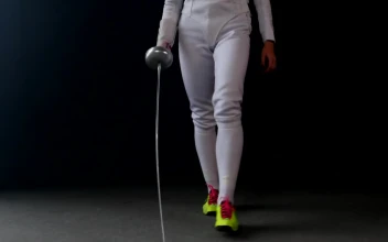 Stock Video Fencer Walking To Battle Area To Start The Fight For PC