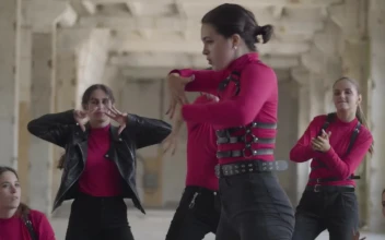 Stock Video Female Hip Hop Dancer Freestyles With Young Group For PC