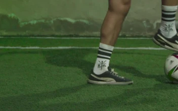 Stock Video Feet Of A Skillful Soccer Player Dribbling For PC