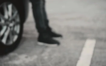 Stock Video Feet Of A Person On The Pavement For PC