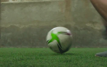 Stock Video Feet Of A Futsal Player Passing The Ball For PC