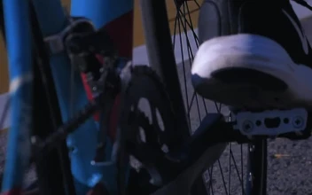 Stock Video Feet Of A Cyclist Pedaling On A Track For PC