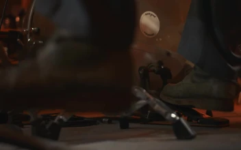 Stock Video Feet Of A Drummer While Performing For PC
