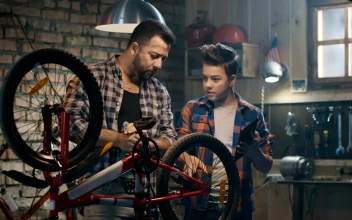 Stock Video Father And Son Repairing A Bike With Tutorial For PC