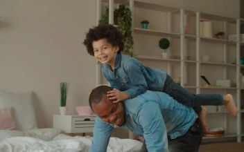 Stock Video Father And Son Playing Piggyback For PC