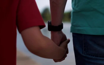 Stock Video Father And Son Holding Hands And Walking For PC