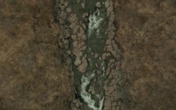 Stock Video Fast Moving Stream Leading To A Waterfall For PC