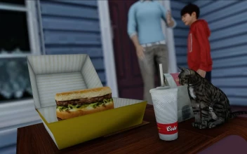 Stock Video Fast Food And A Family For PC