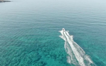 Stock Video Fast Boat Sailing Through The Sea For PC