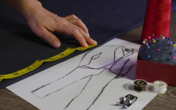 Stock Video Fashion Designer With A Measuring Tape For PC