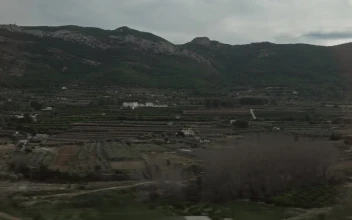 Stock Video Farming Landscape From A Train For PC