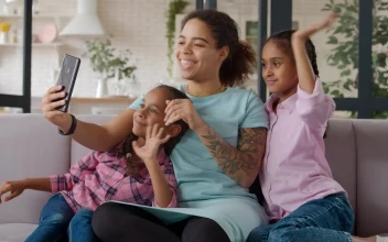 Stock Video Family Making A Video Call On Smartphone For PC
