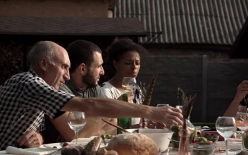 Stock Video Family Having Dinner Outdoors For PC
