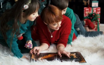 Stock Video Family Celebrates Christmas With Cuddle Near Tree For PC