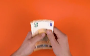 Stock Video Hands Counting Euros For PC