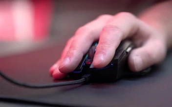 Stock Video Hand Using A Gaming Mouse For PC