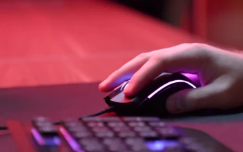 Stock Video Hand Using A Gaming Mouse With Rgb Lighting For PC