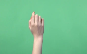 Stock Video Hand Touching A Virtual Screen For PC