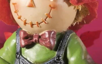 Stock Video Halloween Ornaments And Small Pumpkins For PC