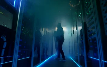 Stock Video Hackers Escaping An Exploding Data Center For PC