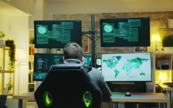 Stock Video Hacker Celebrating A Successful Breach For PC