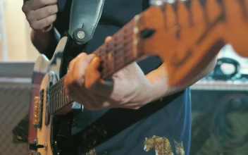 Stock Video Guitarist Performing A Song For PC