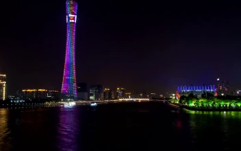 Stock Video Guangzhou Illuminated Cityscape And River For PC