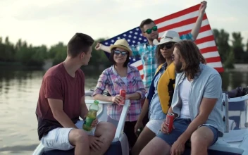 Stock Video Group Of Friends Taking A Selfie On A Boat For PC