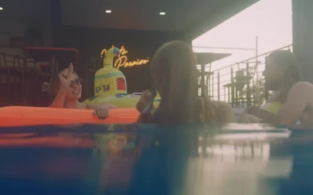 Stock Video Group Of Friends In A Swimming Pool For PC